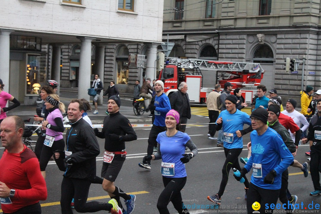 Swiss City Marathon: Lucerne Luzern Schweiz Switzerland, 28.10.2018