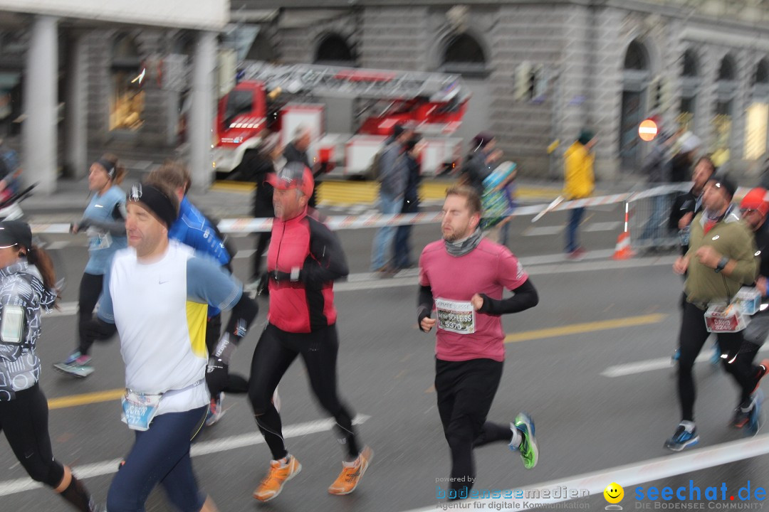 Swiss City Marathon: Lucerne Luzern Schweiz Switzerland, 28.10.2018