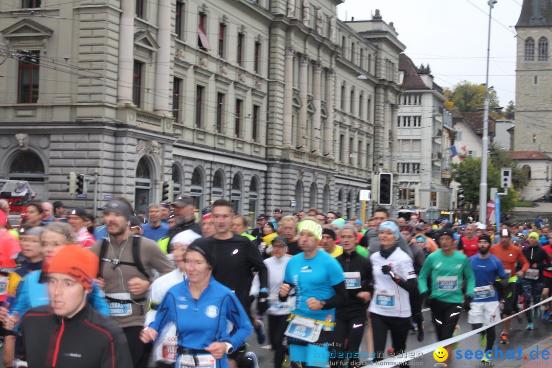 Swiss City Marathon: Lucerne Luzern Schweiz Switzerland, 28.10.2018