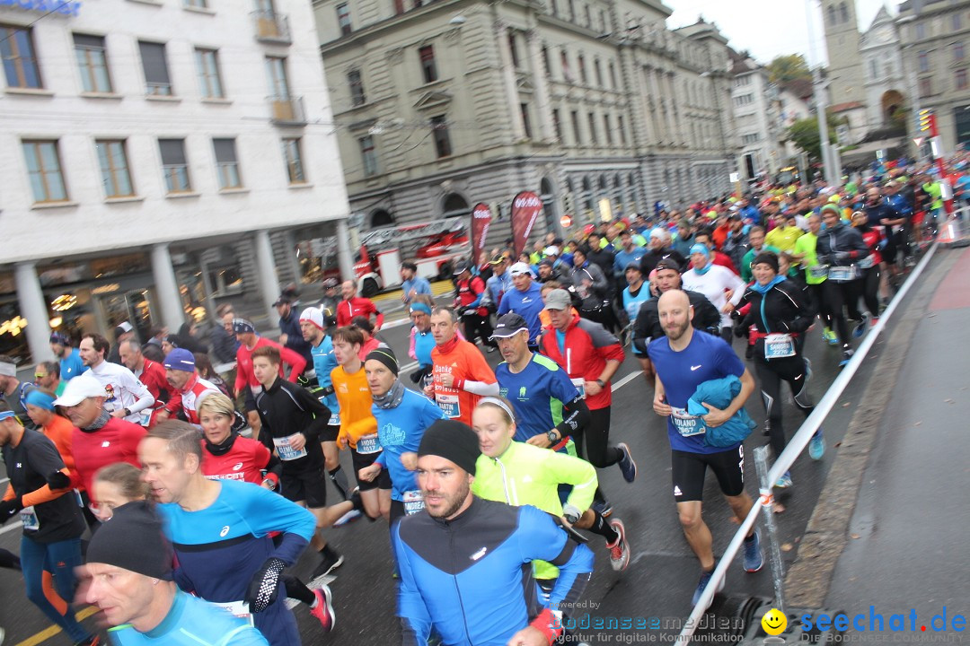 Swiss City Marathon: Lucerne Luzern Schweiz Switzerland, 28.10.2018