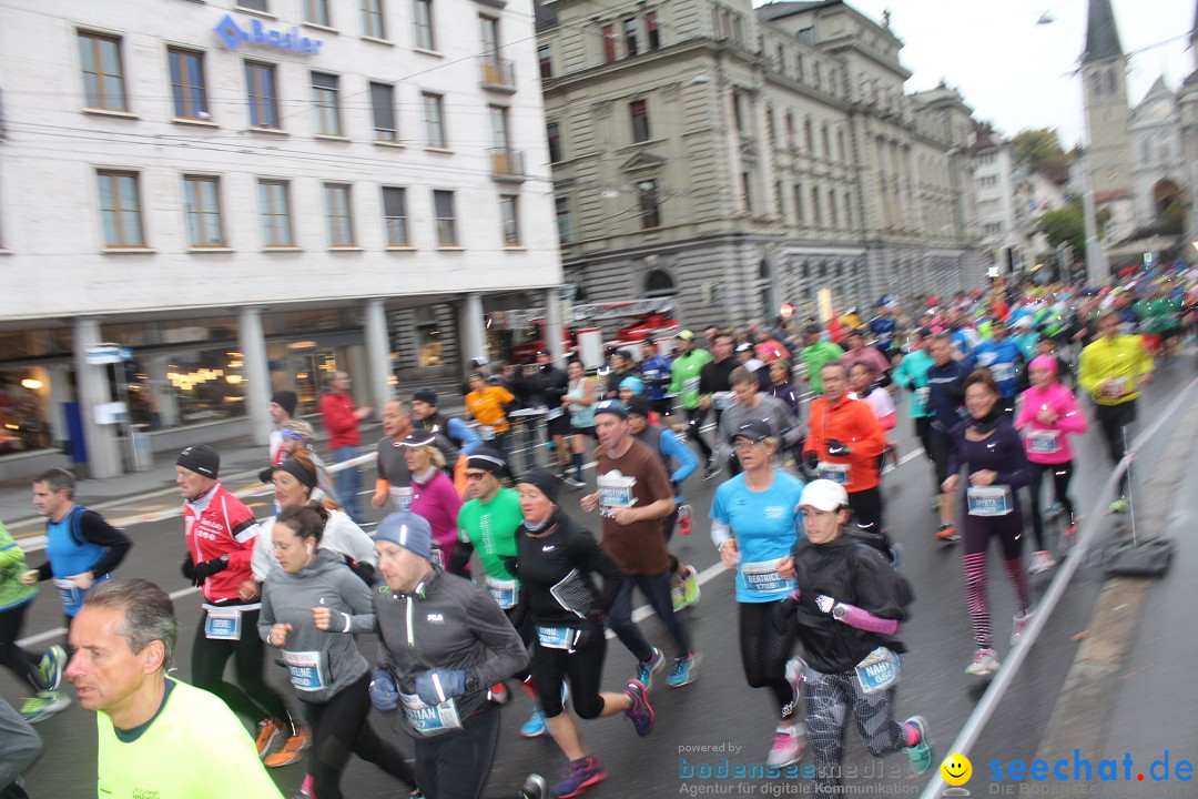 Swiss City Marathon: Lucerne Luzern Schweiz Switzerland, 28.10.2018