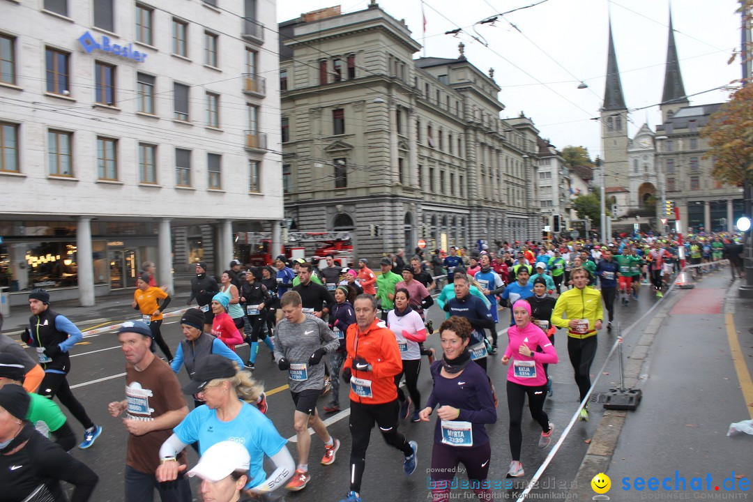 Swiss City Marathon: Lucerne Luzern Schweiz Switzerland, 28.10.2018