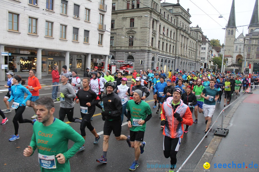 Swiss City Marathon: Lucerne Luzern Schweiz Switzerland, 28.10.2018