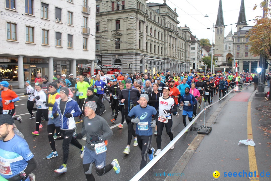 Swiss City Marathon: Lucerne Luzern Schweiz Switzerland, 28.10.2018