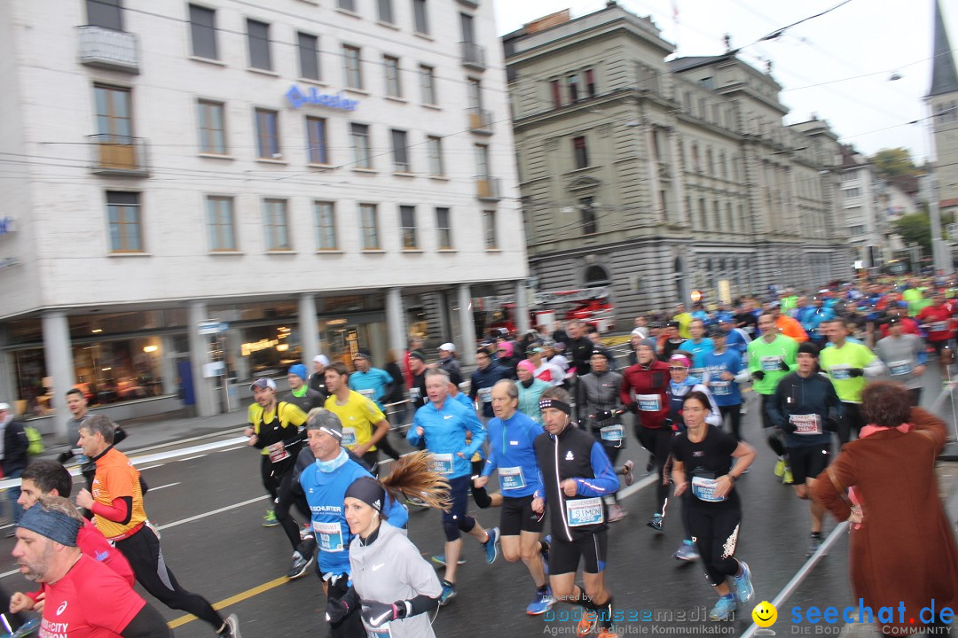 Swiss City Marathon: Lucerne Luzern Schweiz Switzerland, 28.10.2018