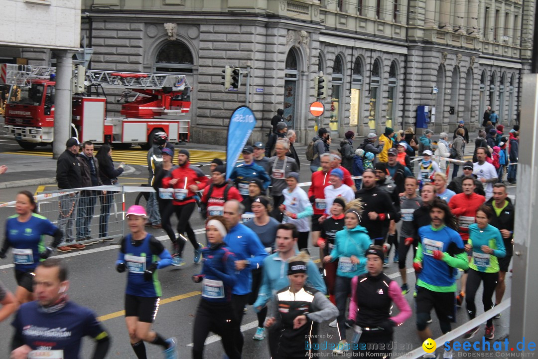 Swiss City Marathon: Lucerne Luzern Schweiz Switzerland, 28.10.2018