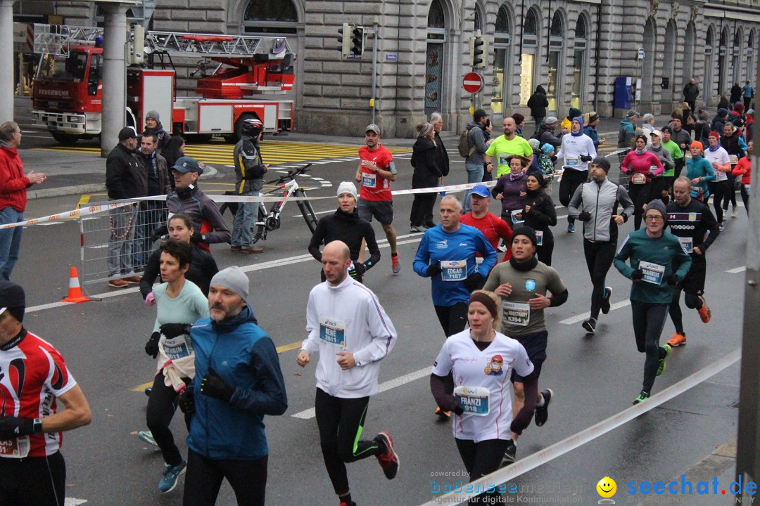 Swiss City Marathon: Lucerne Luzern Schweiz Switzerland, 28.10.2018