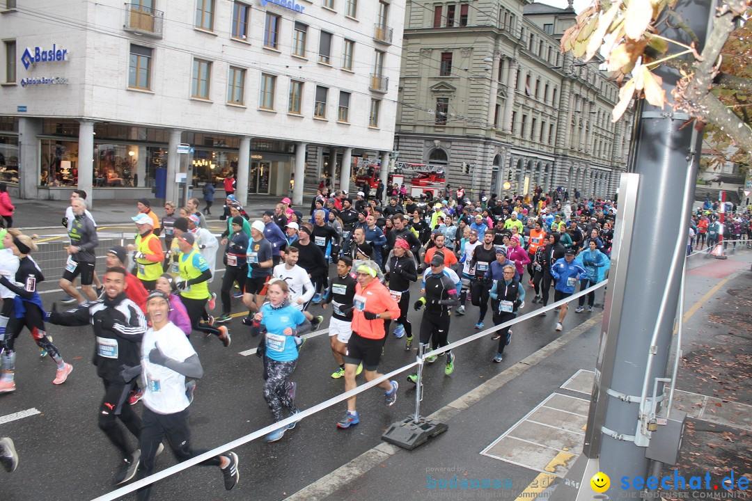 Swiss City Marathon: Lucerne Luzern Schweiz Switzerland, 28.10.2018