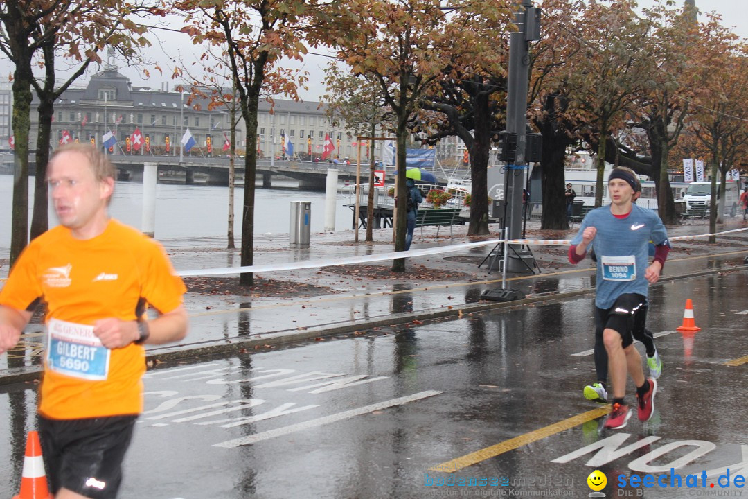 Swiss City Marathon: Lucerne Luzern Schweiz Switzerland, 28.10.2018