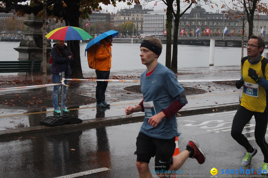 Swiss City Marathon: Lucerne Luzern Schweiz Switzerland, 28.10.2018