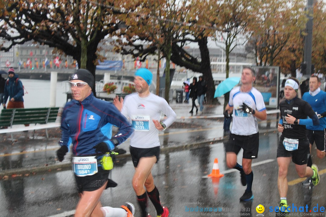 Swiss City Marathon: Lucerne Luzern Schweiz Switzerland, 28.10.2018