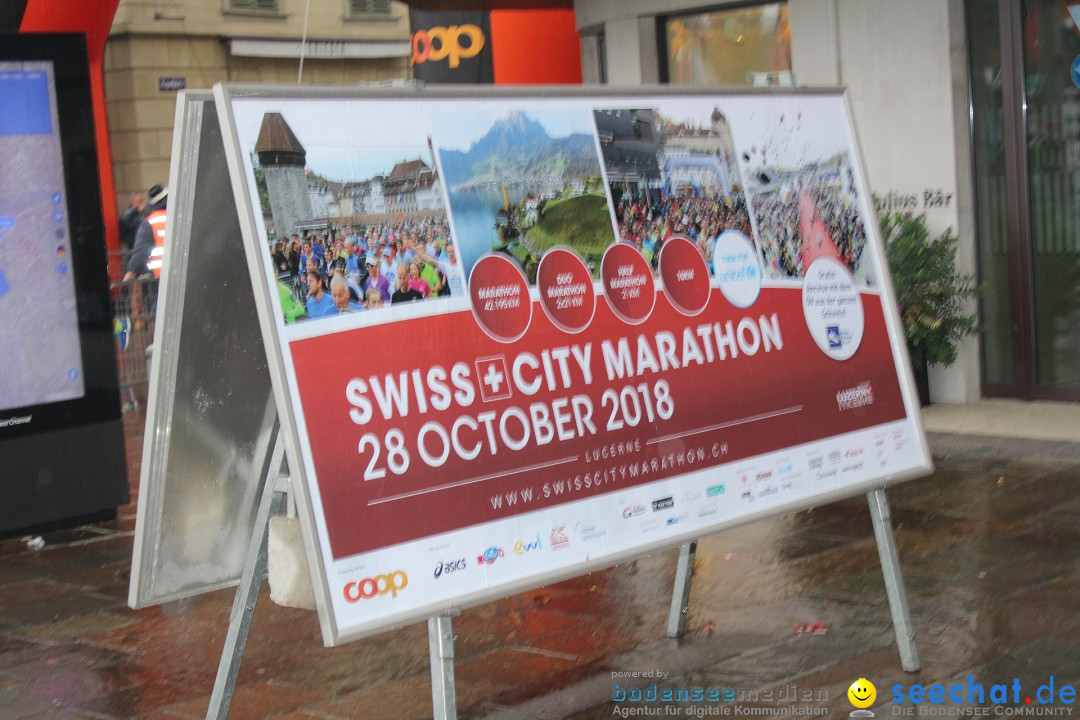 Swiss City Marathon: Lucerne Luzern Schweiz Switzerland, 28.10.2018