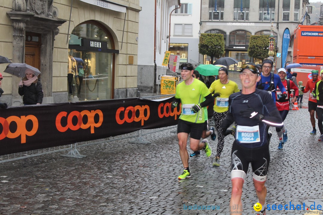 Swiss City Marathon: Lucerne Luzern Schweiz Switzerland, 28.10.2018