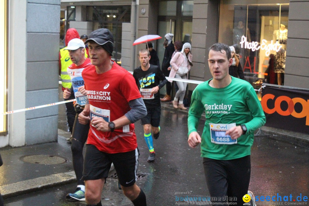 Swiss City Marathon: Lucerne Luzern Schweiz Switzerland, 28.10.2018