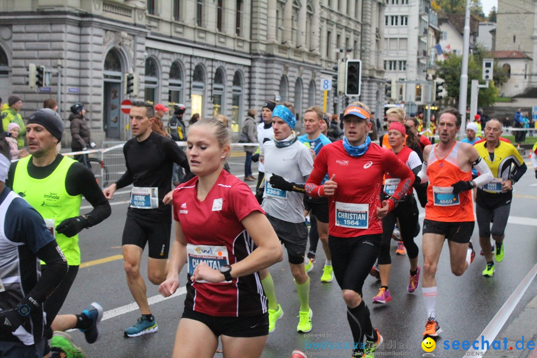 Swiss City Marathon: Lucerne Luzern Schweiz Switzerland, 28.10.2018