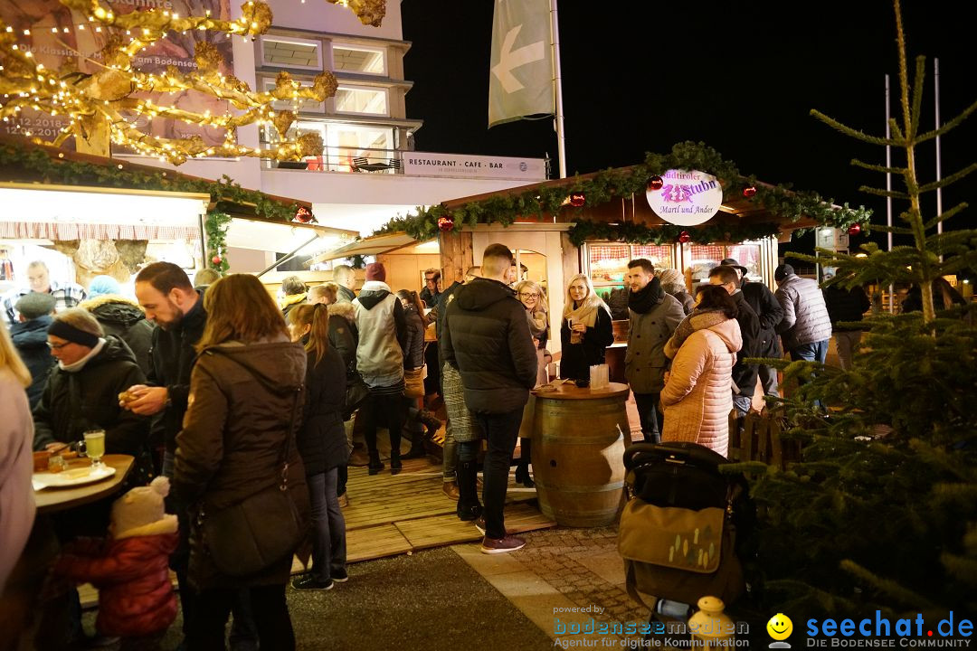 Weihnachtsmarkt mit Eisbahn: Friedrichshafen am Bodensee, 01.12.2018