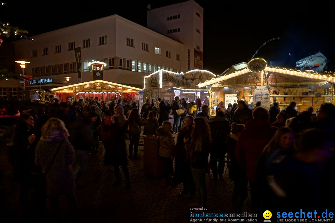 Weihnachtsmarkt mit Eisbahn: Friedrichshafen am Bodensee, 01.12.2018