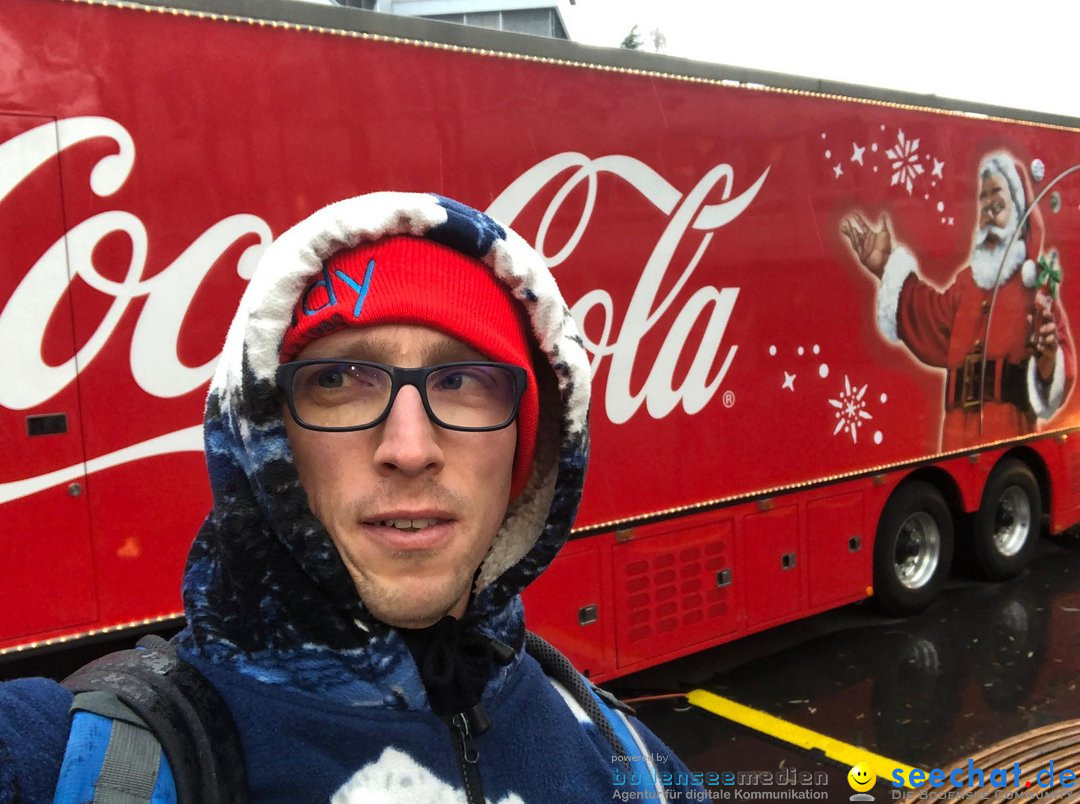 Coca-Cola Christmas Truck Tour mit Luca Haenni: Zuerich, 9.12.2018