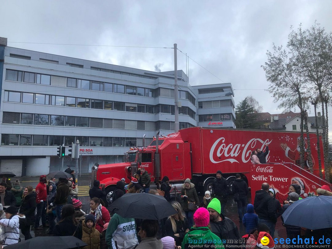 Coca-Cola Christmas Truck Tour mit Luca Haenni: Zuerich, 9.12.2018