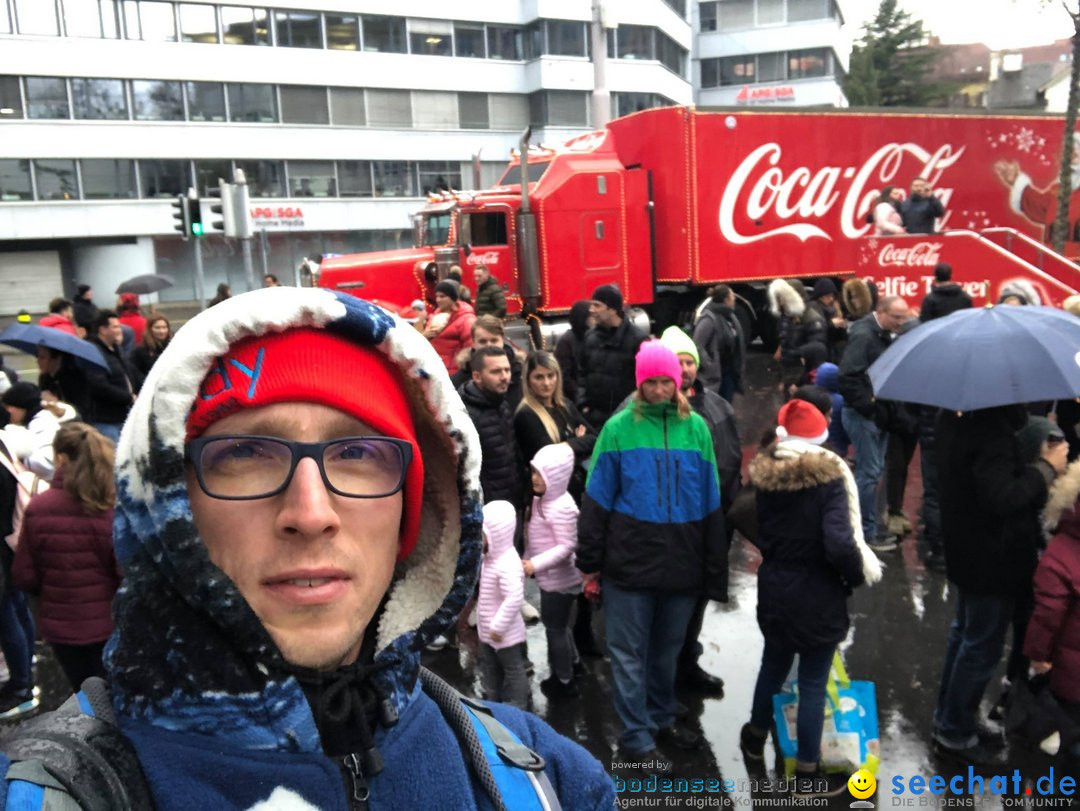 Coca-Cola Christmas Truck Tour mit Luca Haenni: Zuerich, 9.12.2018