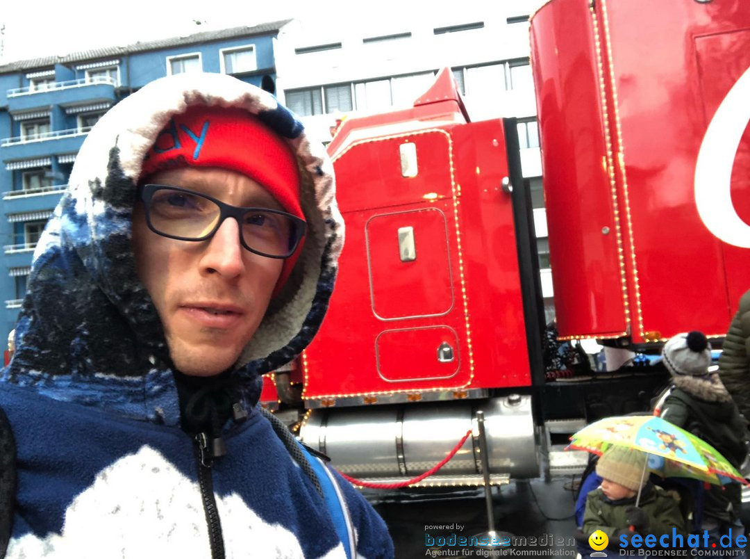 Coca-Cola Christmas Truck Tour mit Luca Haenni: Zuerich, 9.12.2018