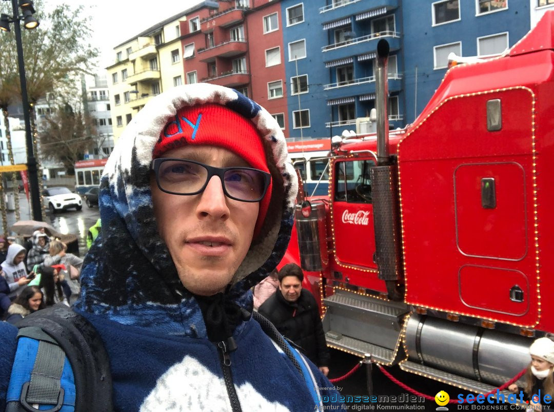 Coca-Cola Christmas Truck Tour mit Luca Haenni: Zuerich, 9.12.2018