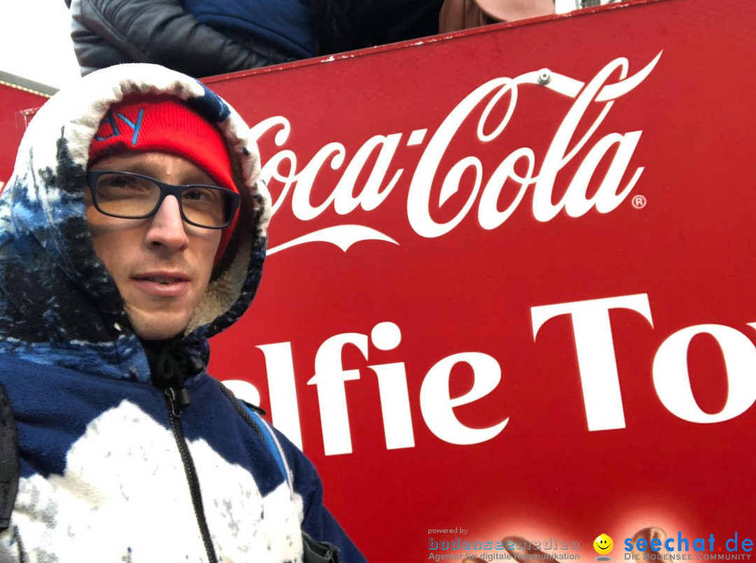 Coca-Cola Christmas Truck Tour mit Luca Haenni: Zuerich, 9.12.2018