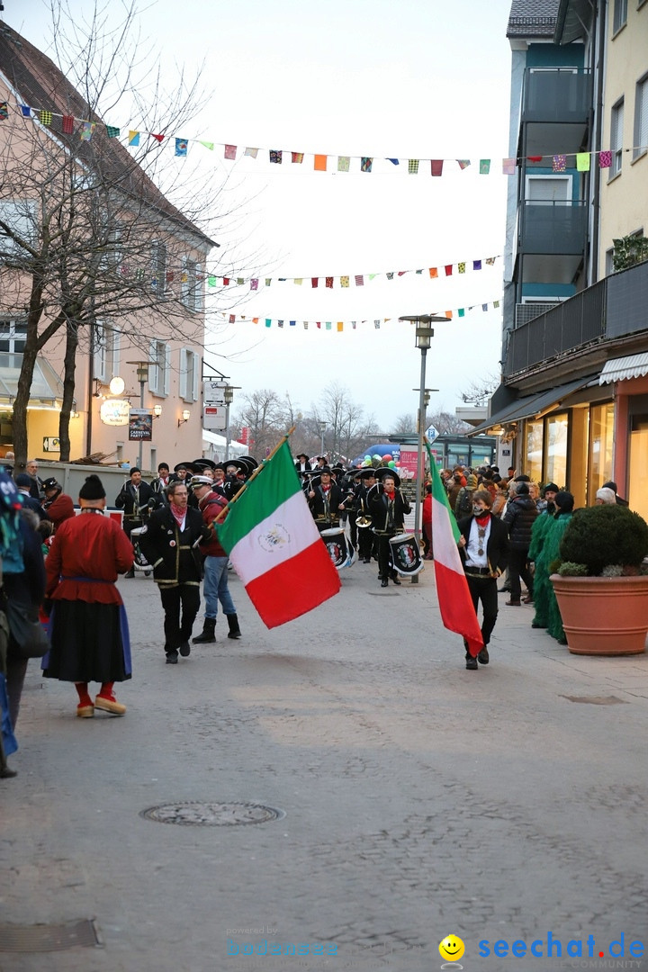 Gruenderumzug und Narrenbaumstellen: Friedrichshafen, 02.02.2019