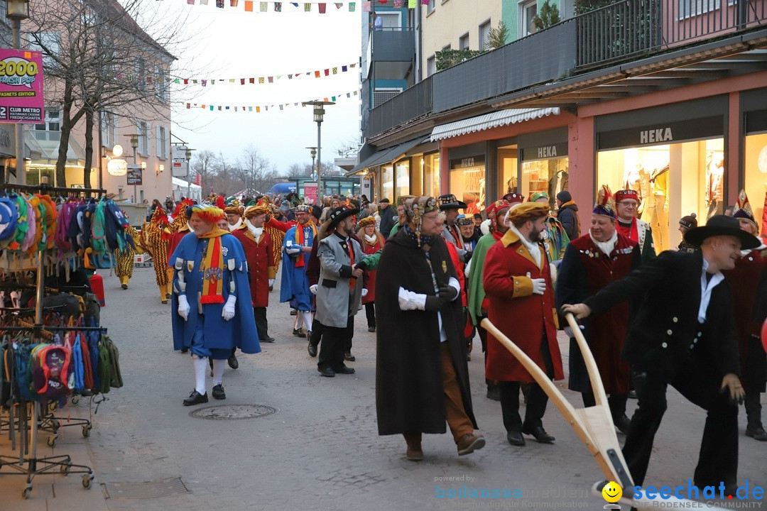 Gruenderumzug und Narrenbaumstellen: Friedrichshafen, 02.02.2019