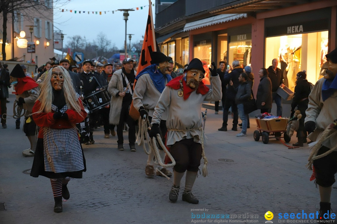 Gruenderumzug und Narrenbaumstellen: Friedrichshafen, 02.02.2019