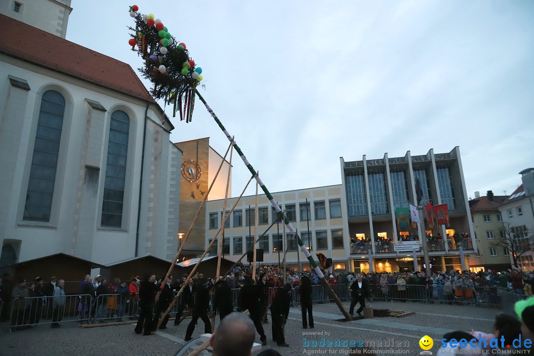 Gruenderumzug und Narrenbaumstellen: Friedrichshafen, 02.02.2019