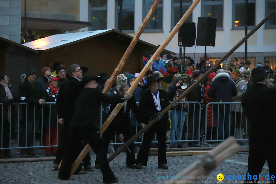 Gruenderumzug und Narrenbaumstellen: Friedrichshafen, 02.02.2019