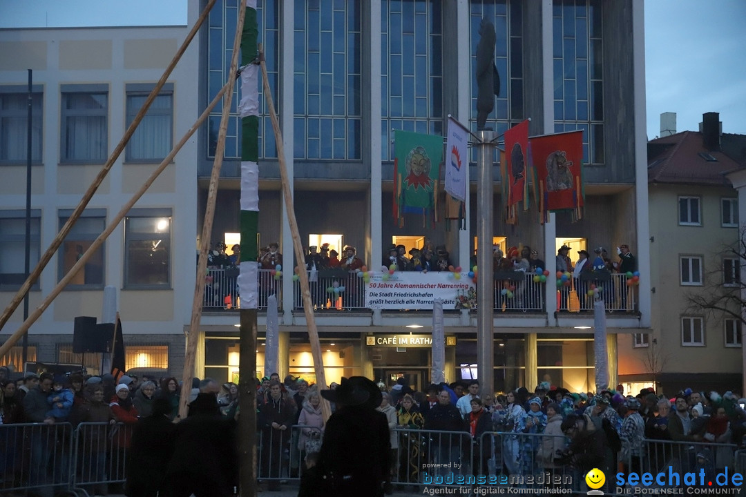 Gruenderumzug und Narrenbaumstellen: Friedrichshafen, 02.02.2019