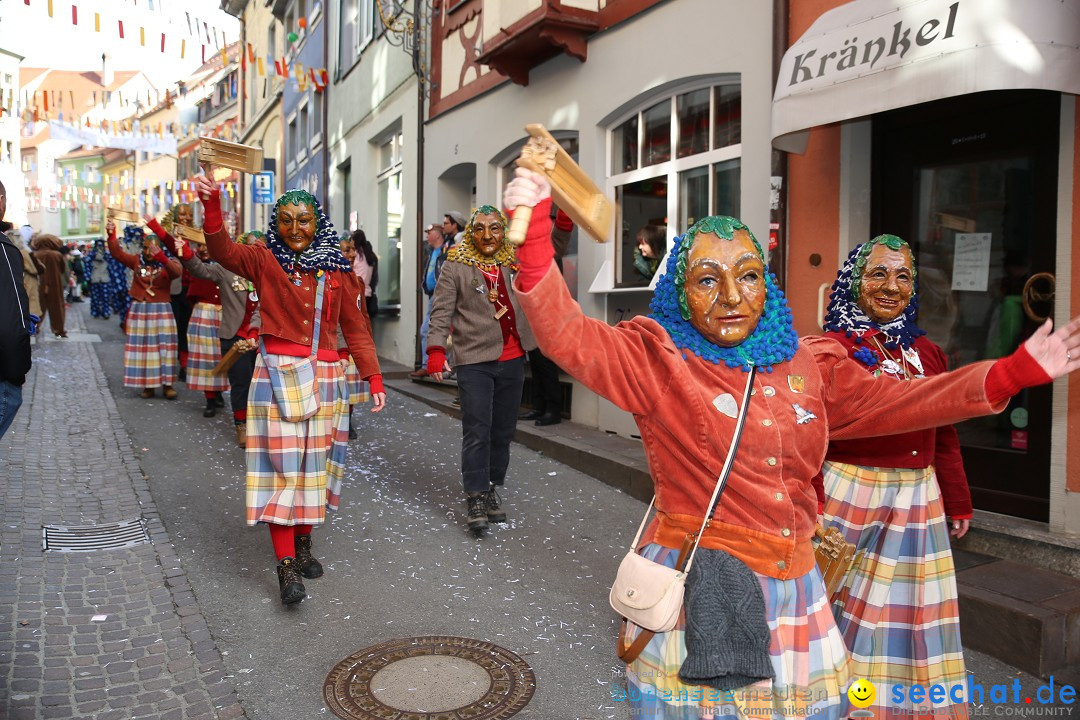 Fasnetsumzug mit Narrenbaumstellen: Meersburg am Bodensee, 24.02.2019