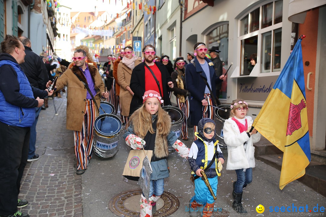 Fasnetsumzug mit Narrenbaumstellen: Meersburg am Bodensee, 24.02.2019