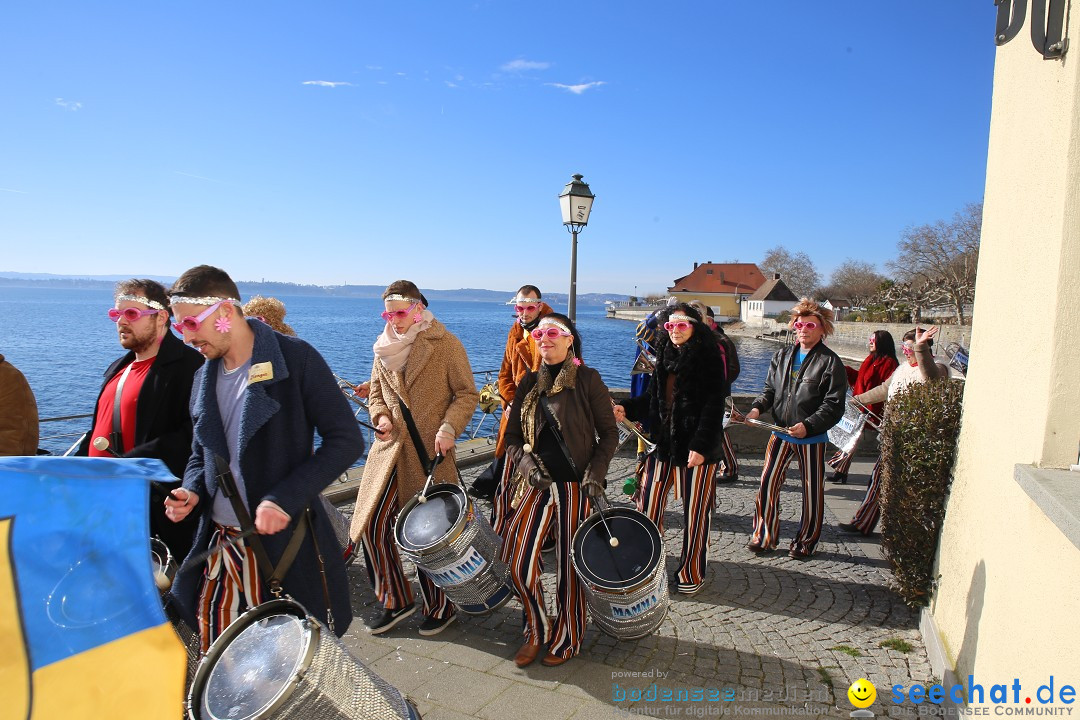 Fasnetsumzug mit Narrenbaumstellen: Meersburg am Bodensee, 24.02.2019