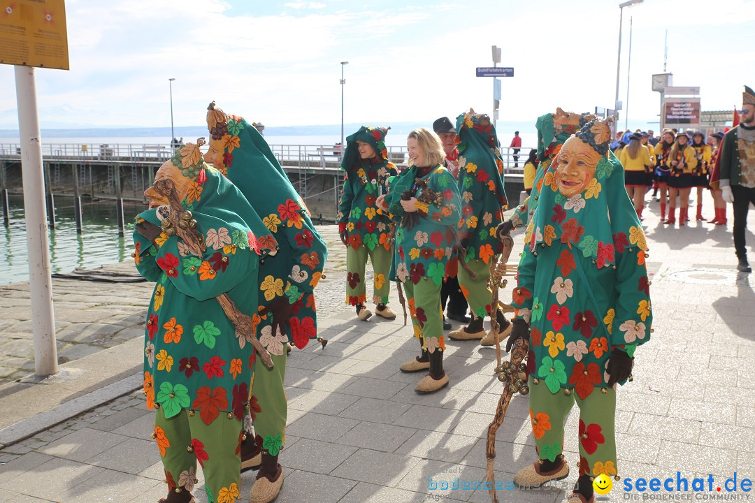 Fasnetsumzug mit Narrenbaumstellen: Meersburg am Bodensee, 24.02.2019