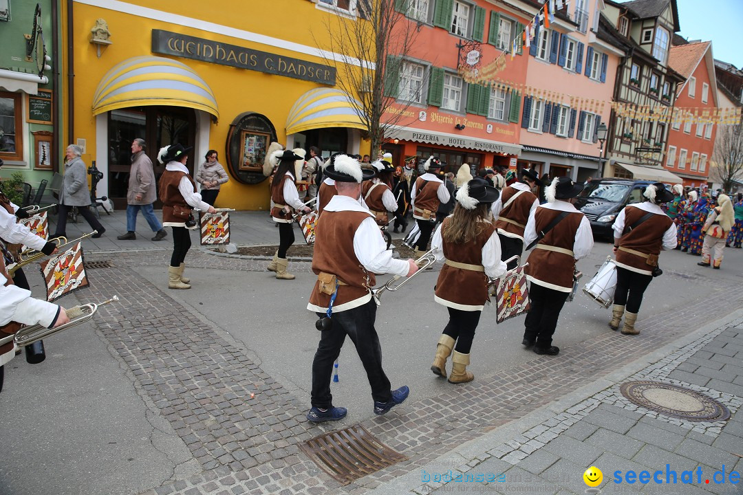 Fasnetsumzug mit Narrenbaumstellen: Meersburg am Bodensee, 24.02.2019