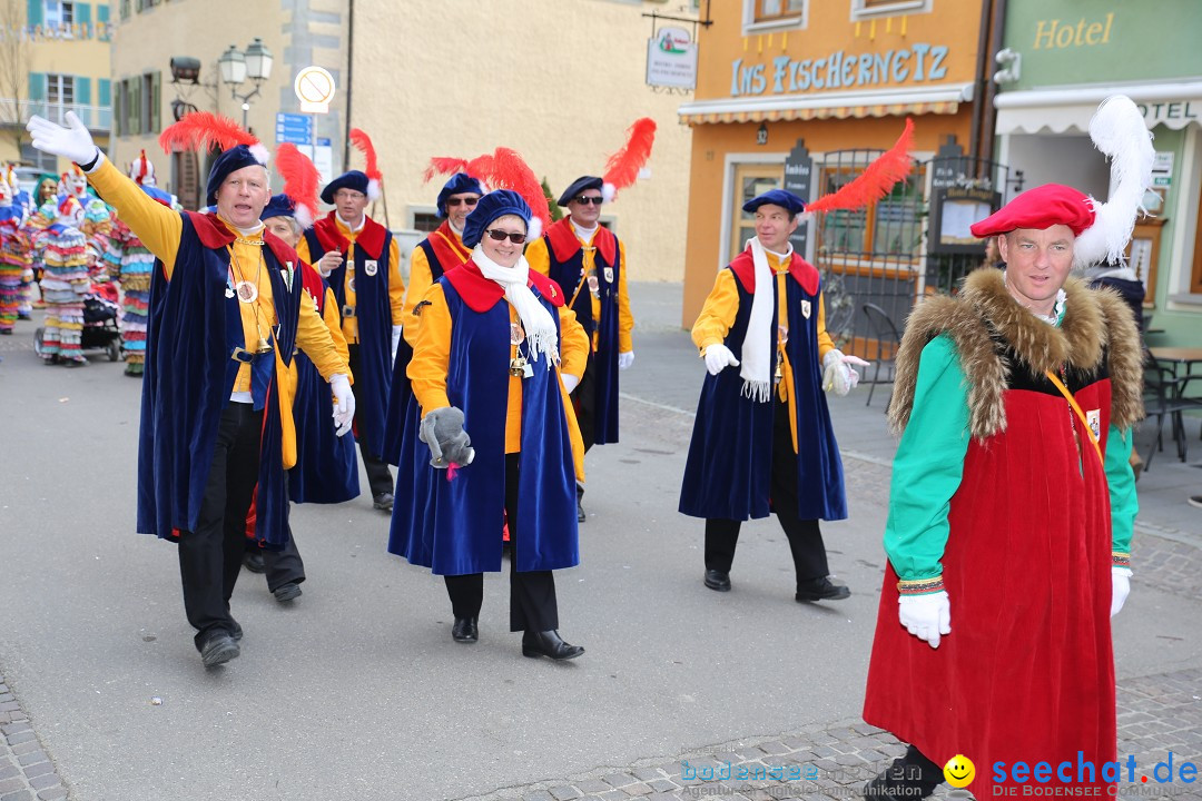 Fasnetsumzug mit Narrenbaumstellen: Meersburg am Bodensee, 24.02.2019