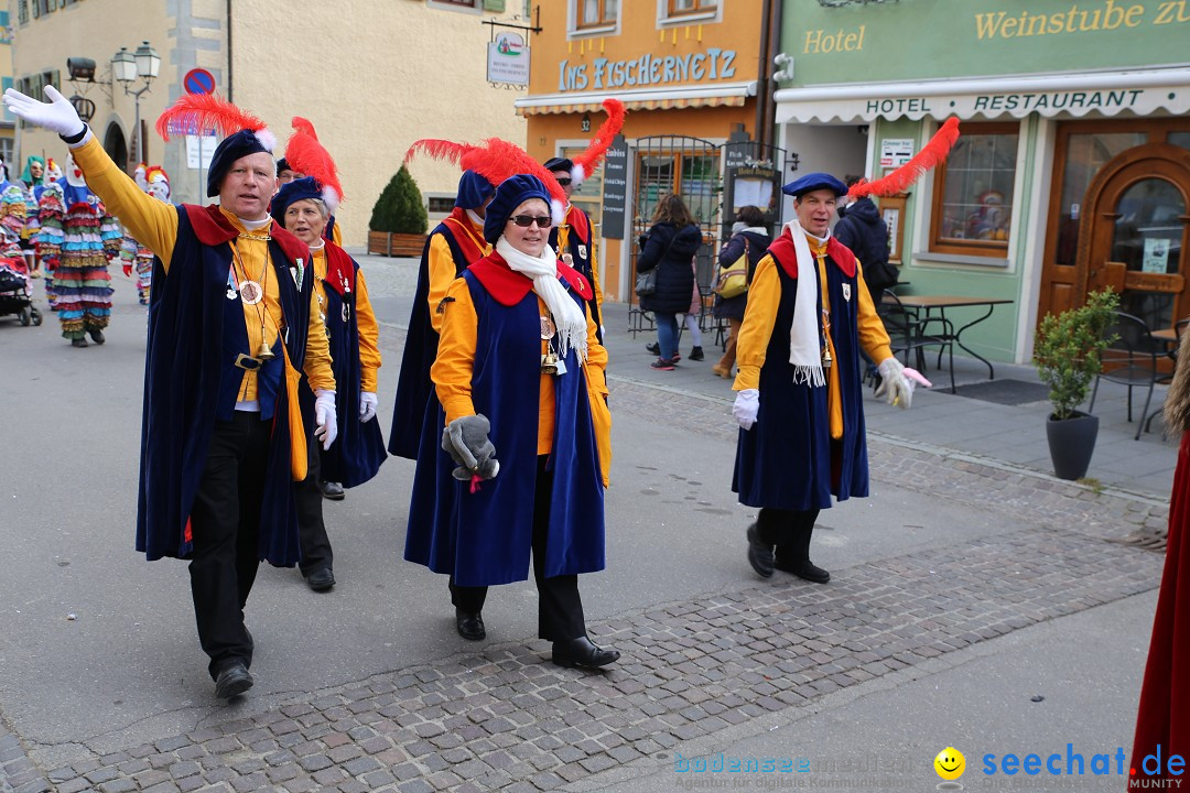 Fasnetsumzug mit Narrenbaumstellen: Meersburg am Bodensee, 24.02.2019