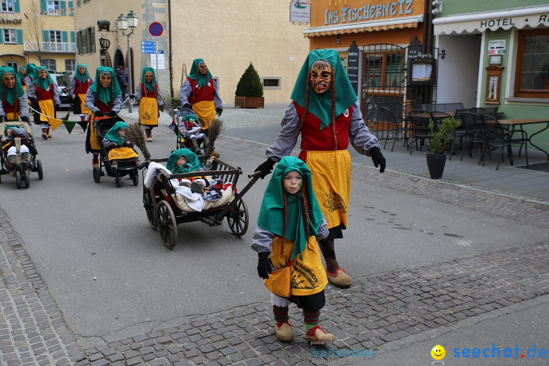 Fasnetsumzug mit Narrenbaumstellen: Meersburg am Bodensee, 24.02.2019