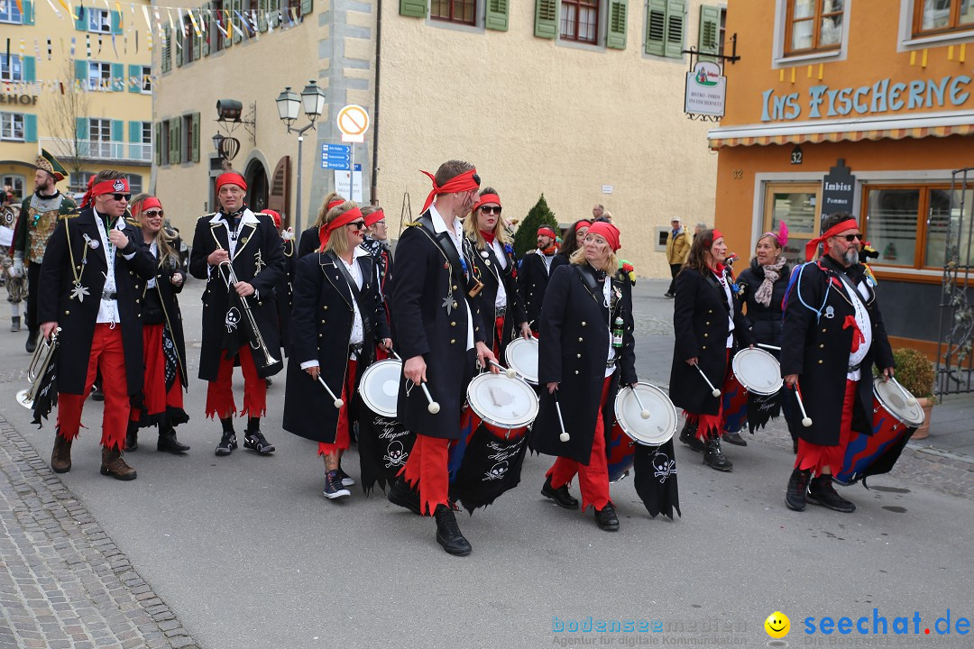 Fasnetsumzug mit Narrenbaumstellen: Meersburg am Bodensee, 24.02.2019