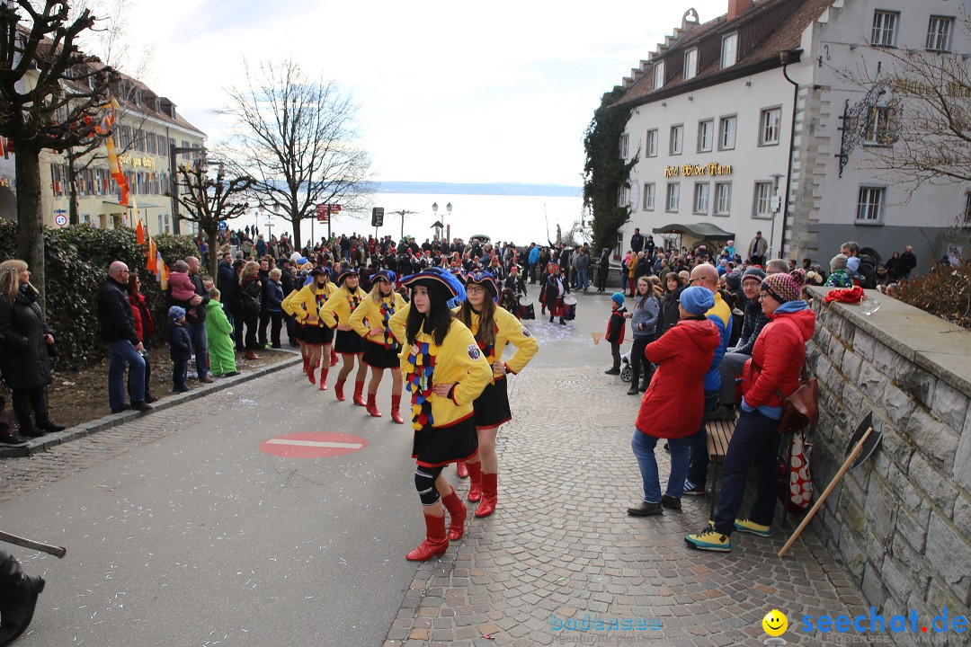 Fasnetsumzug mit Narrenbaumstellen: Meersburg am Bodensee, 24.02.2019