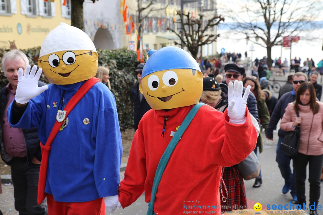 Fasnetsumzug mit Narrenbaumstellen: Meersburg am Bodensee, 24.02.2019