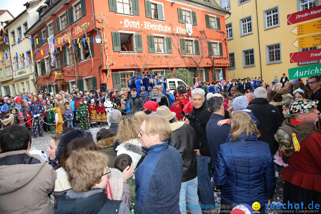 Fasnetsumzug mit Narrenbaumstellen: Meersburg am Bodensee, 24.02.2019