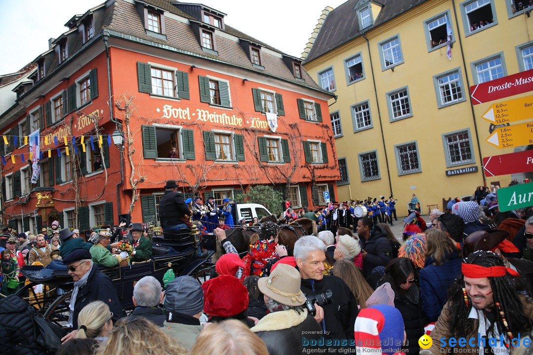 Fasnetsumzug mit Narrenbaumstellen: Meersburg am Bodensee, 24.02.2019