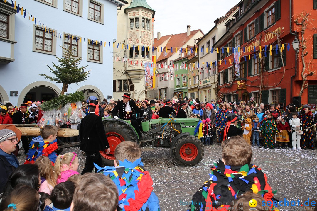 Fasnetsumzug mit Narrenbaumstellen: Meersburg am Bodensee, 24.02.2019