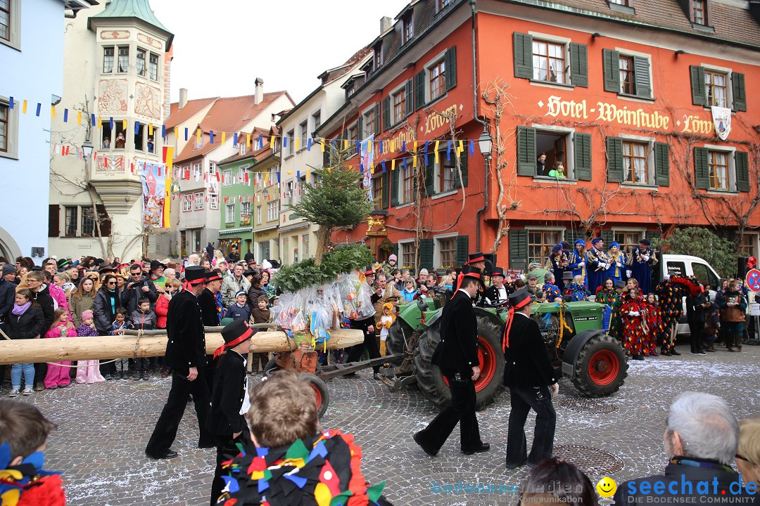 Fasnetsumzug mit Narrenbaumstellen: Meersburg am Bodensee, 24.02.2019