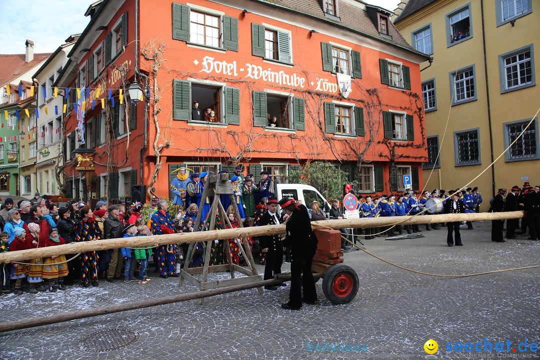 Fasnetsumzug mit Narrenbaumstellen: Meersburg am Bodensee, 24.02.2019