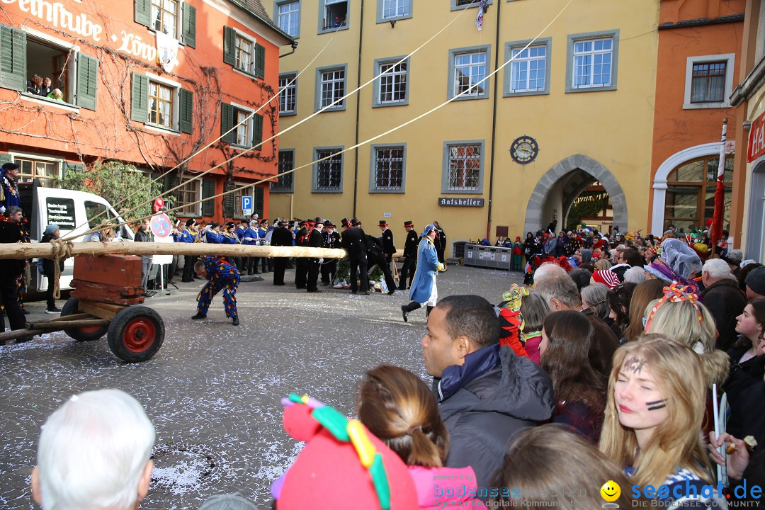 Fasnetsumzug mit Narrenbaumstellen: Meersburg am Bodensee, 24.02.2019